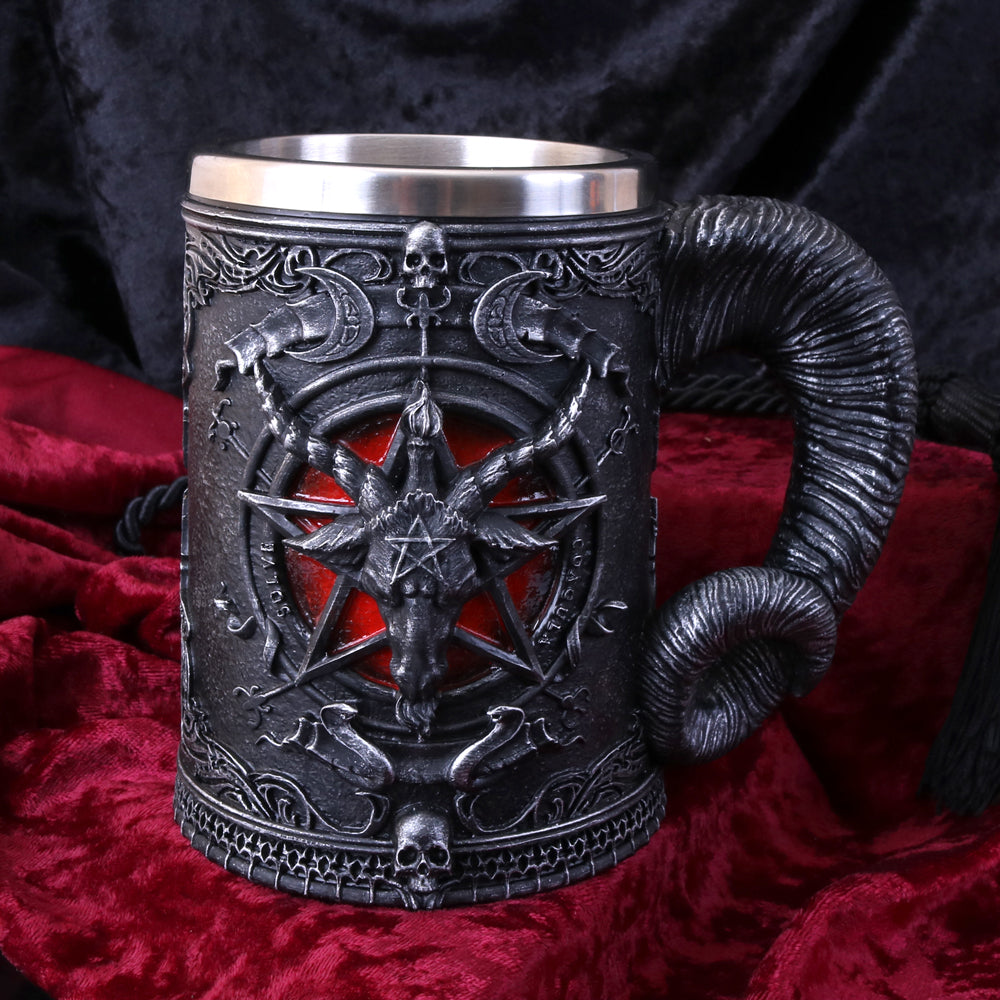 Baphomet Sabatic Goat Diety Tankard 16.5cm