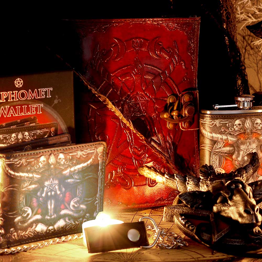 Baphomet Leather Journal 15x21cm