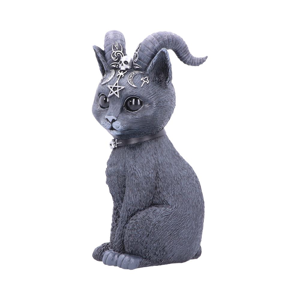 Large Pawzuph Horned Occult Cat Figurine 26.5cm