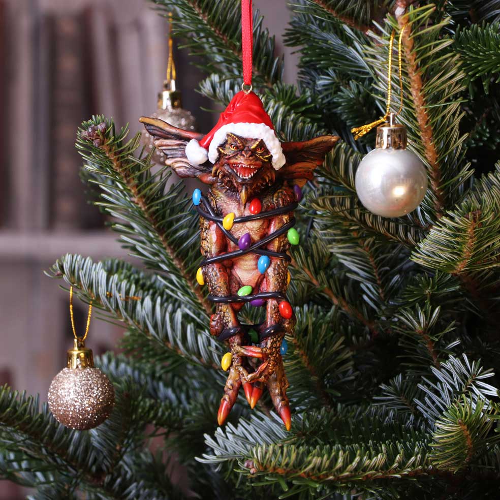 Gremlins Mohawk in Fairy Lights Hanging Ornament 13.5cm