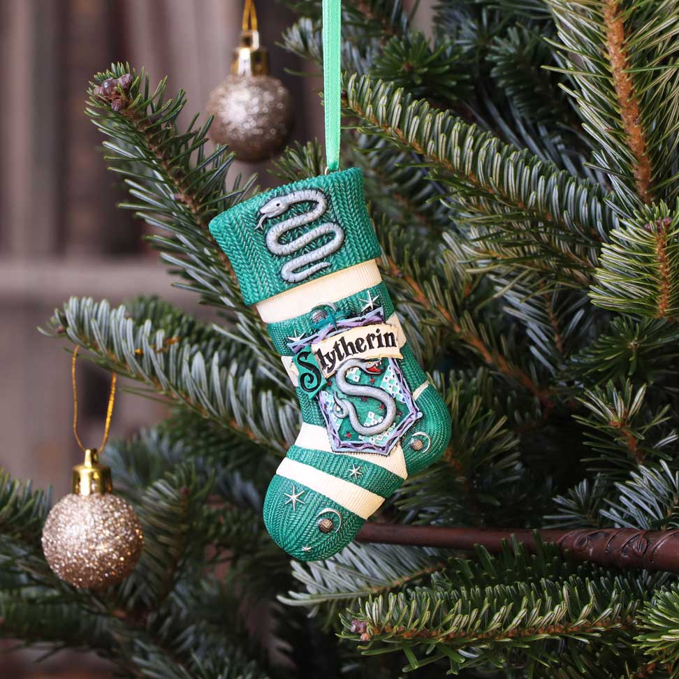 Harry Potter Slytherin Stocking Hanging Ornament 9.5cm