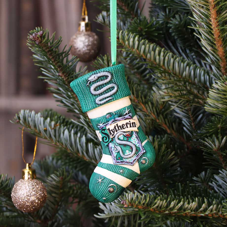 Harry Potter Slytherin Stocking Hanging Ornament 9.5cm