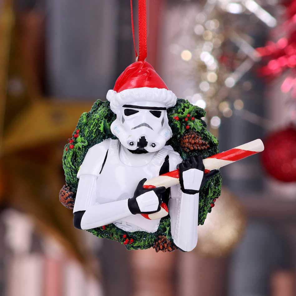 Stormtrooper Wreath Hanging Ornament 9cm