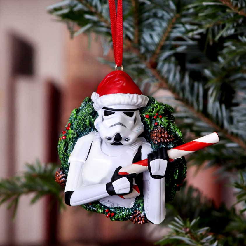 Stormtrooper Wreath Hanging Ornament 9cm