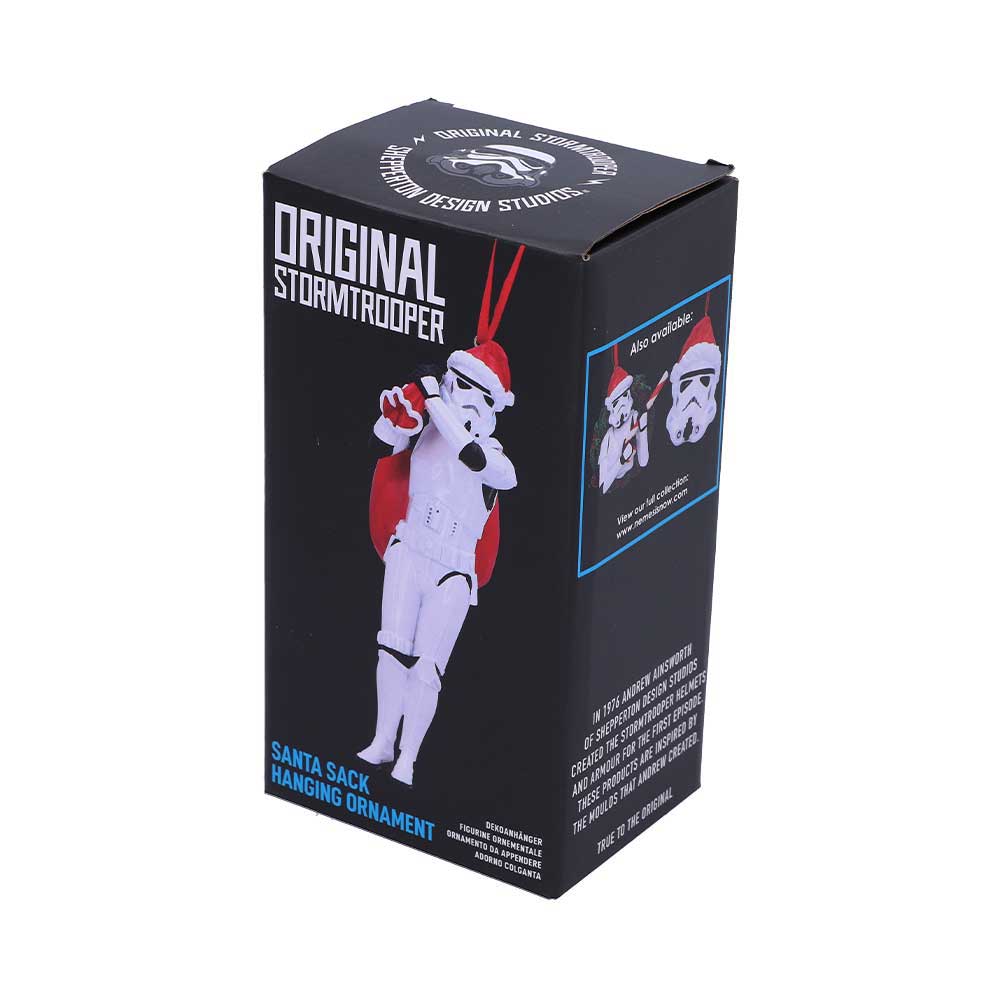 Stormtrooper Santa Sack Hanging Ornament 13cm
