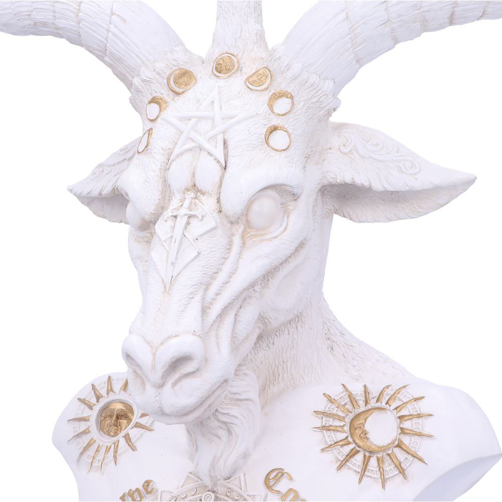 Baphomet Bust (White) 33.5cm