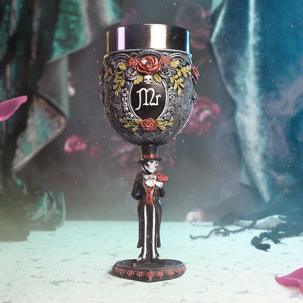 Gothic Skeleton Mr Goblet 21cm