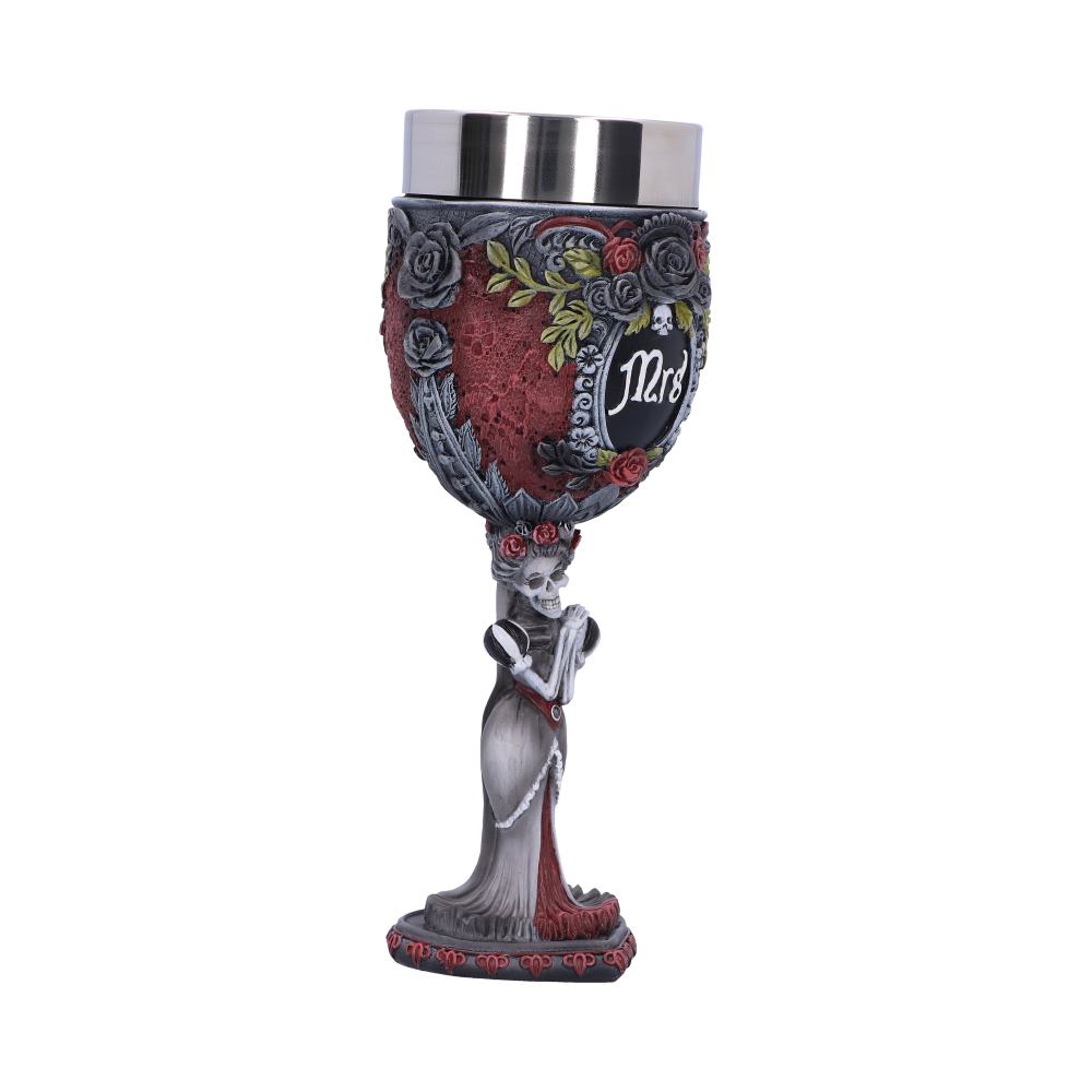 Gothic Skeleton Mrs Goblet 21cm
