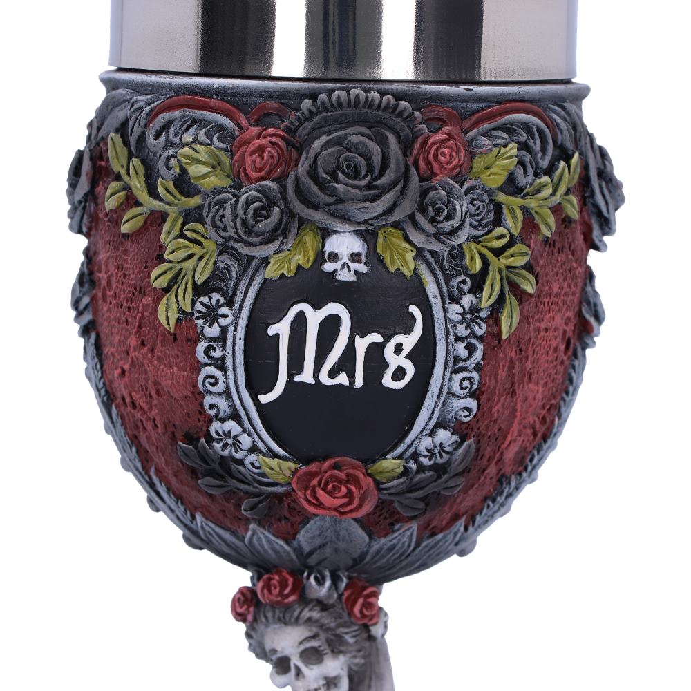 Gothic Skeleton Mrs Goblet 21cm