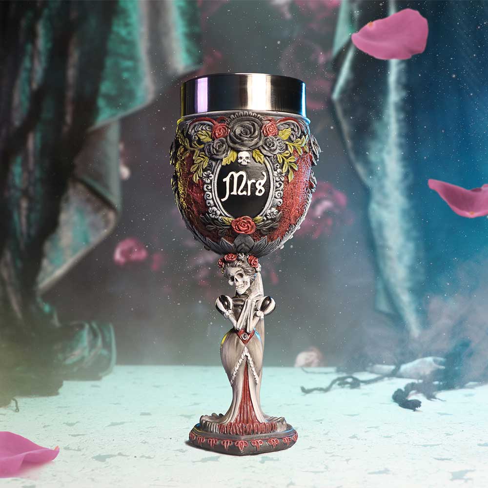 Gothic Skeleton Mrs Goblet 21cm