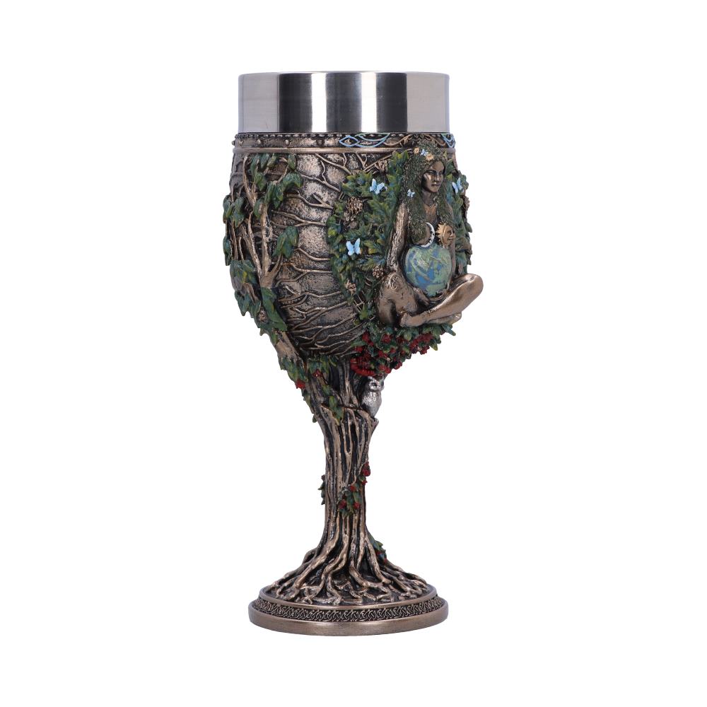 Bronze Mother Earth Goblet 20cm