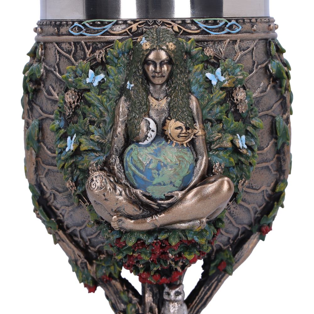 Bronze Mother Earth Goblet 20cm