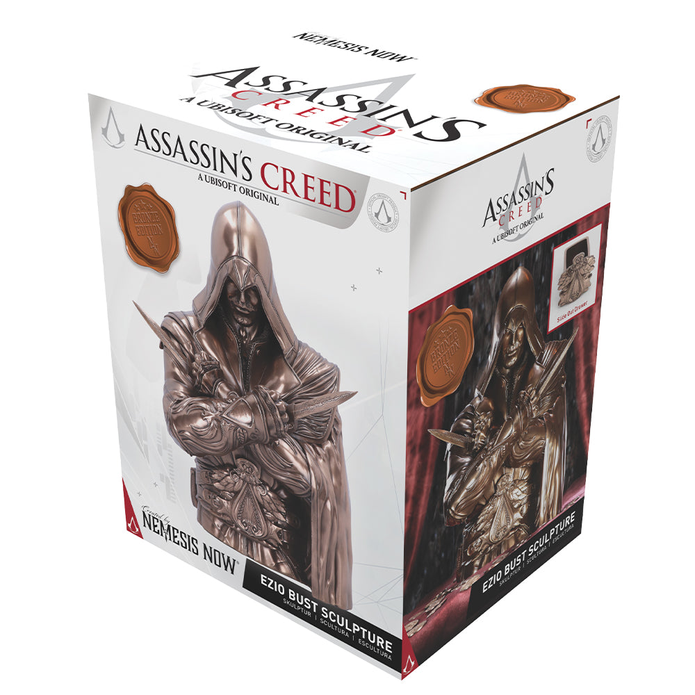 Assassin's Creed® Ezio Bust Box Bronze 30cm