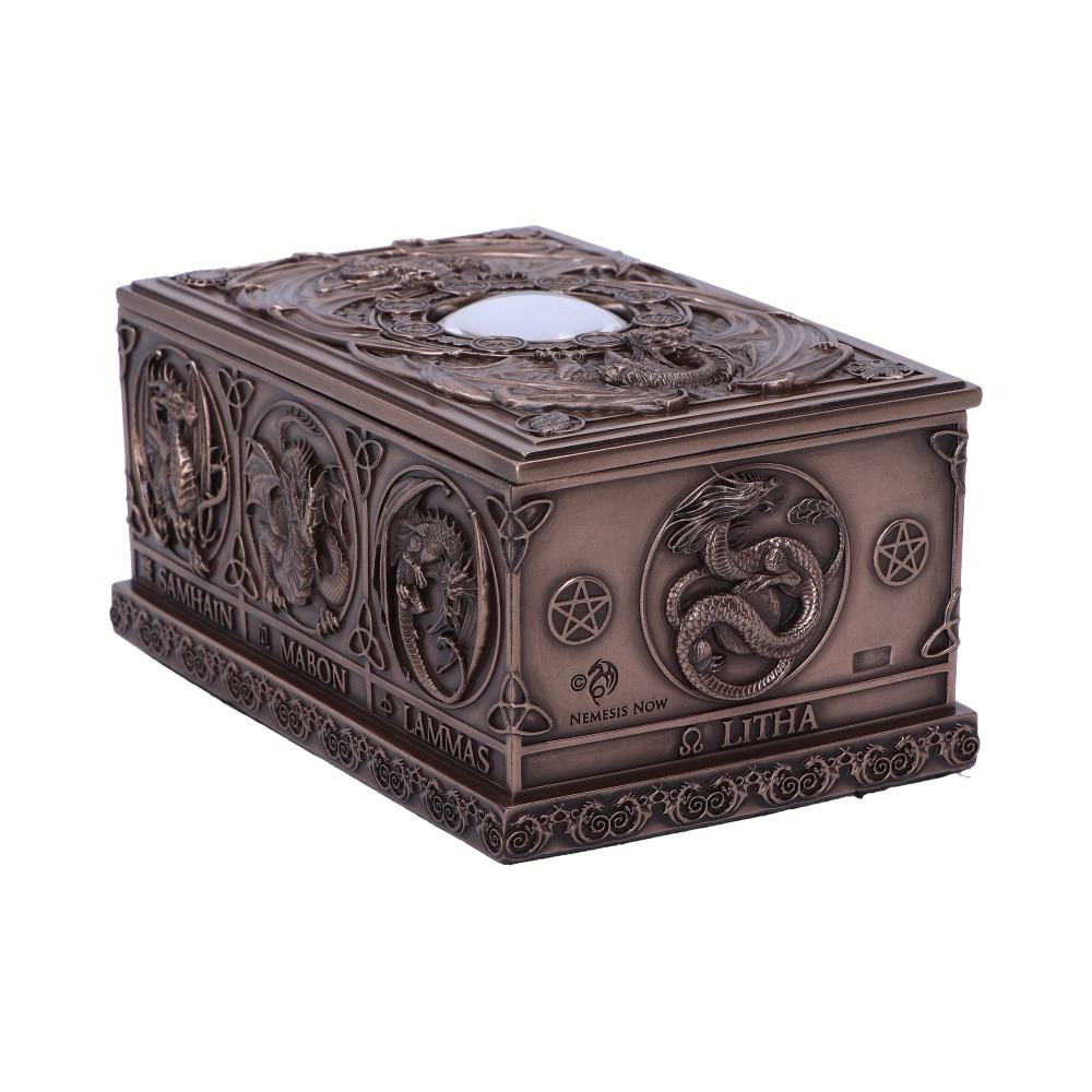 Dragons of the Sabbats Tarot Box Bronze 14.5cm