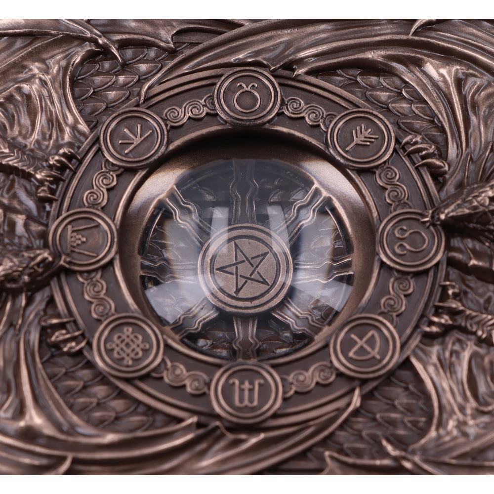 Dragons of the Sabbats Tarot Box Bronze 14.5cm