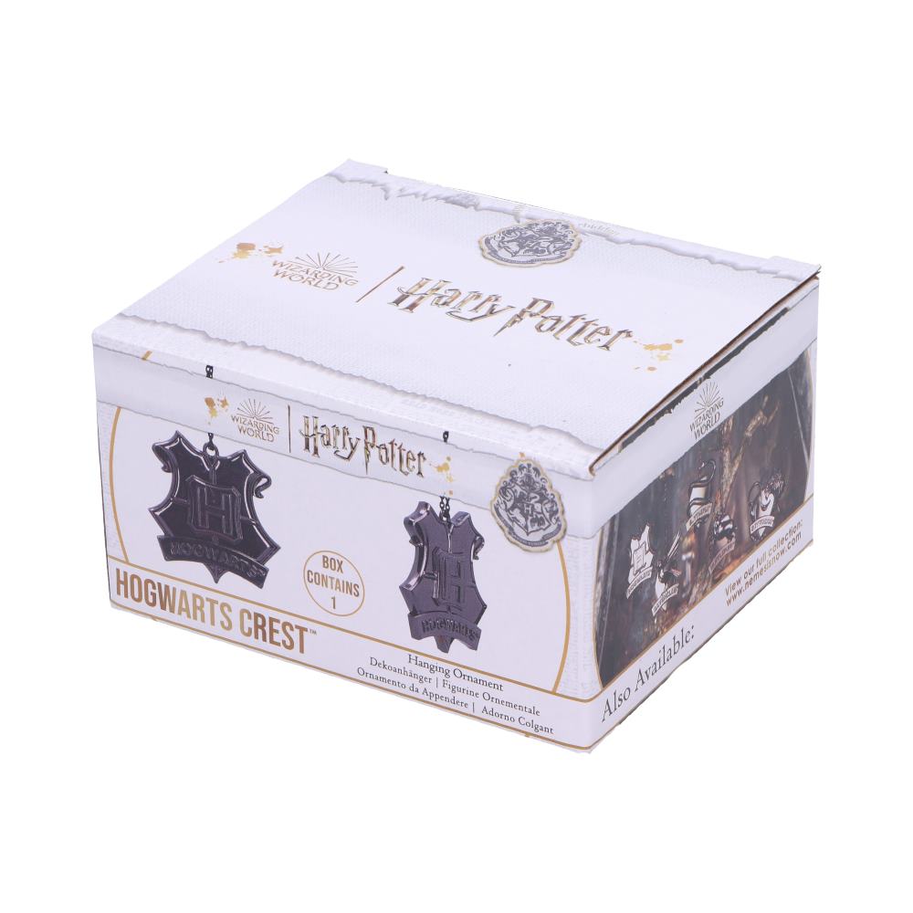 Harry Potter Hogwarts Crest (Silver) Hanging Ornament 6cm