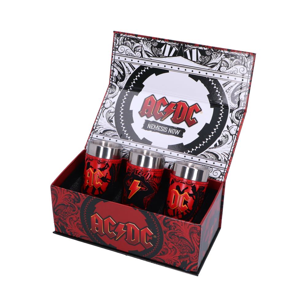 ACDC Logo Shot Glass Set (Set of 3) 8.7cm