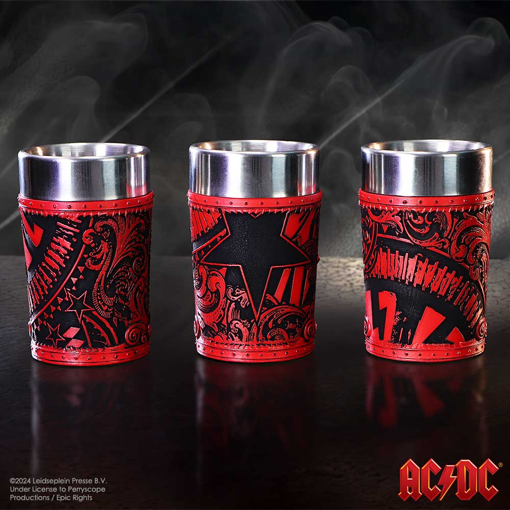 ACDC Logo Shot Glass Set (Set of 3) 8.7cm