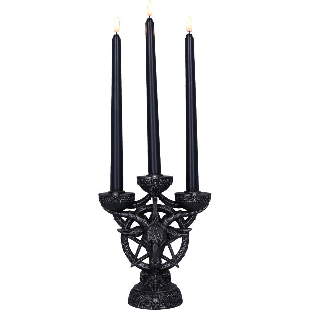 Baphomet's Radiance Candelabra 46cm