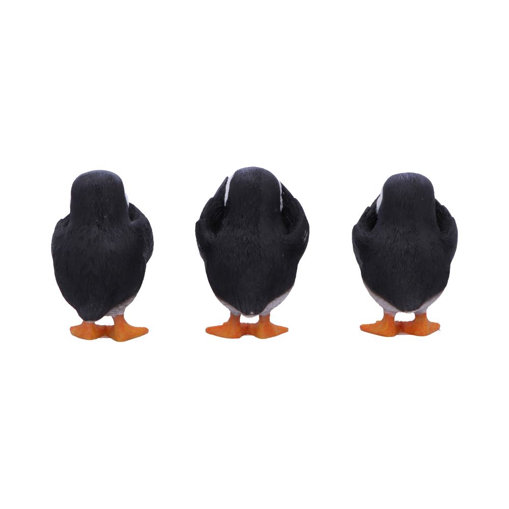 Three Wise Puffin Figurines 9cm