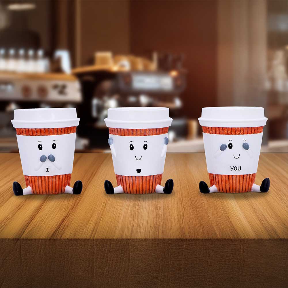 Three Wise Coffee Cups 7.5cm