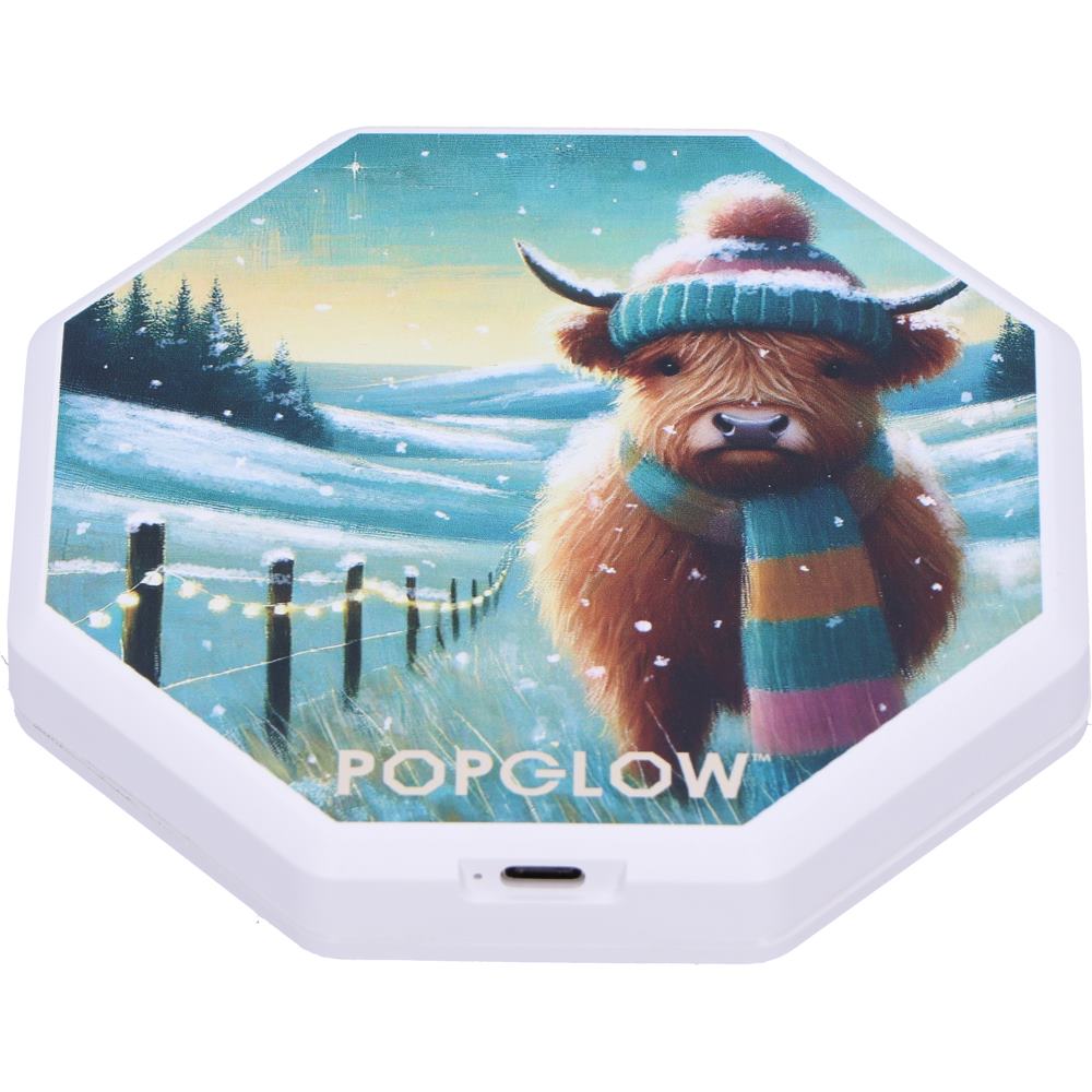 Winter Highland Cows Foldable Lamp 21cm