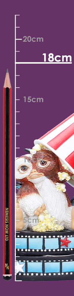 Nemesis Now Gremlins bookends, 18cm tall, featuring detailed Gremlins characters for decorative book organization.