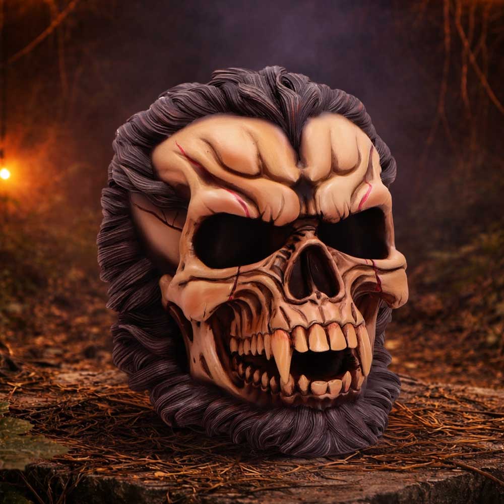 The Beast of the Moon Werewolf Skull 16cm