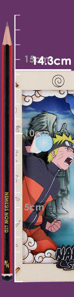 Nemesis Now Naruto Final Valley Wooden Theatre figurine, medium-sized 14.3cm, detailed Naruto character display for collectors