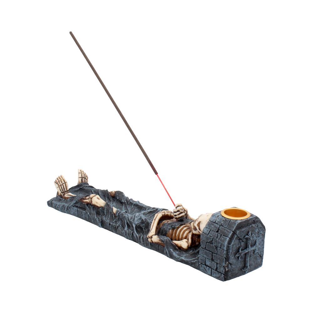 Ashes to Ashes Crypt Skeleton Incense Stick Holder 28cm