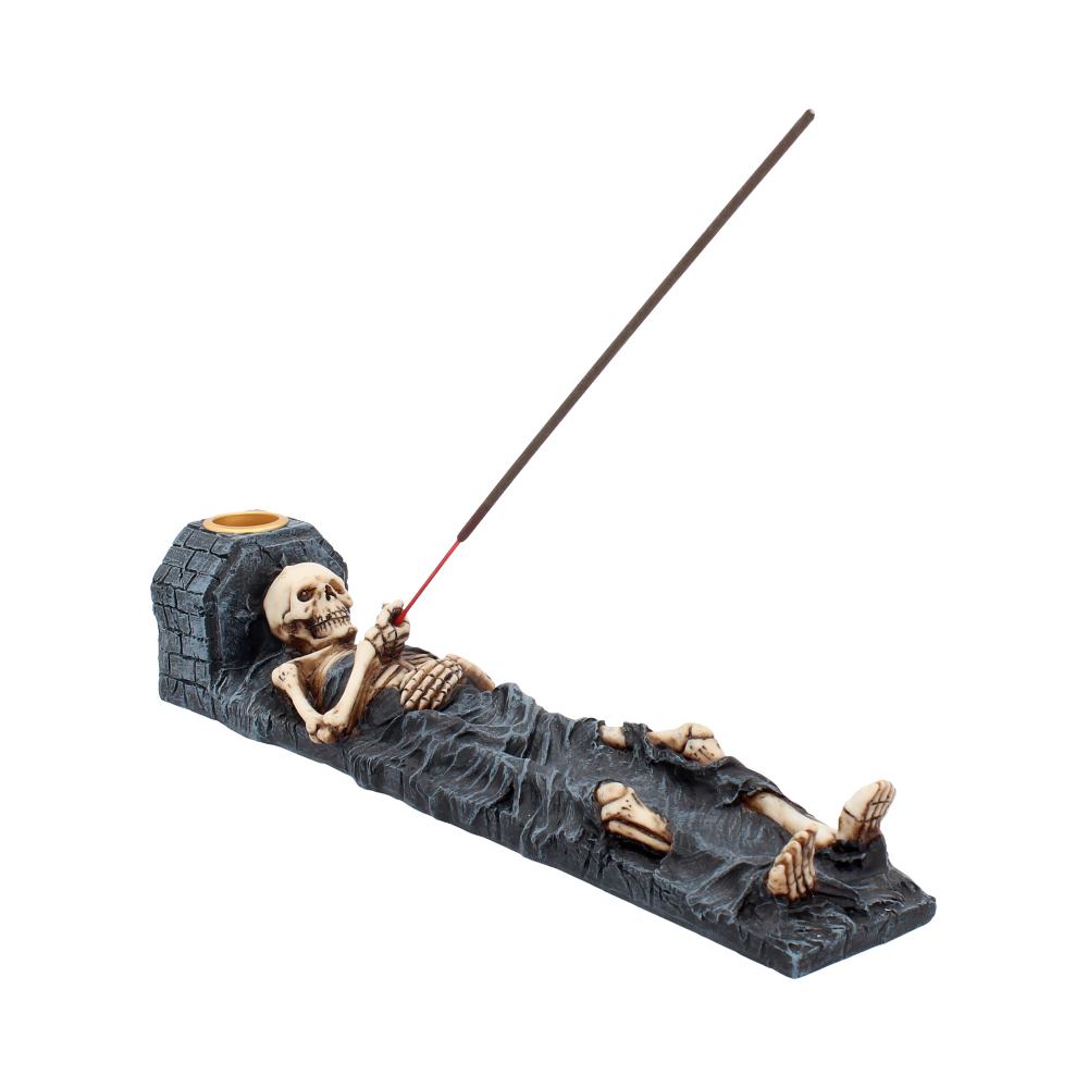 Ashes to Ashes Crypt Skeleton Incense Stick Holder 28cm