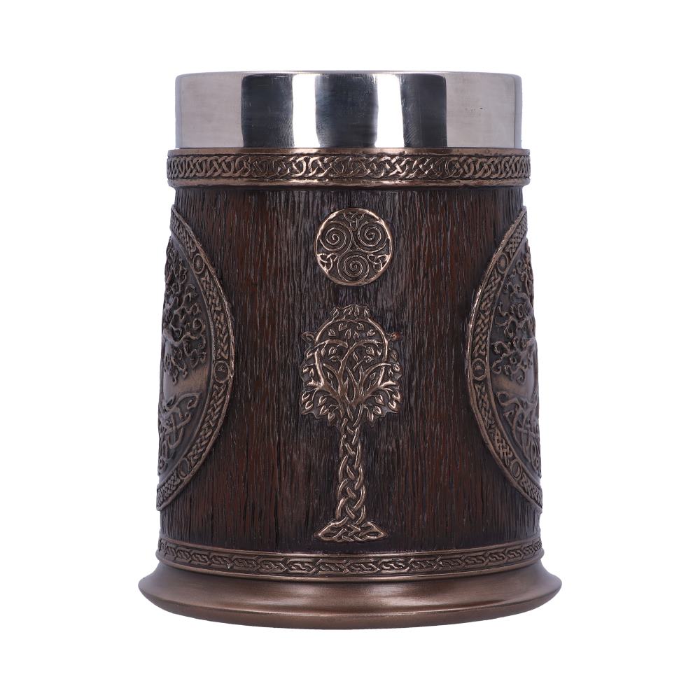 Bronze Tree of Life Tankard 16cm