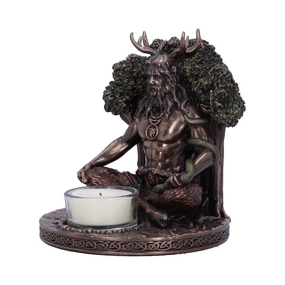 Cernunnos Bronze Tealight Holder 13.5cm