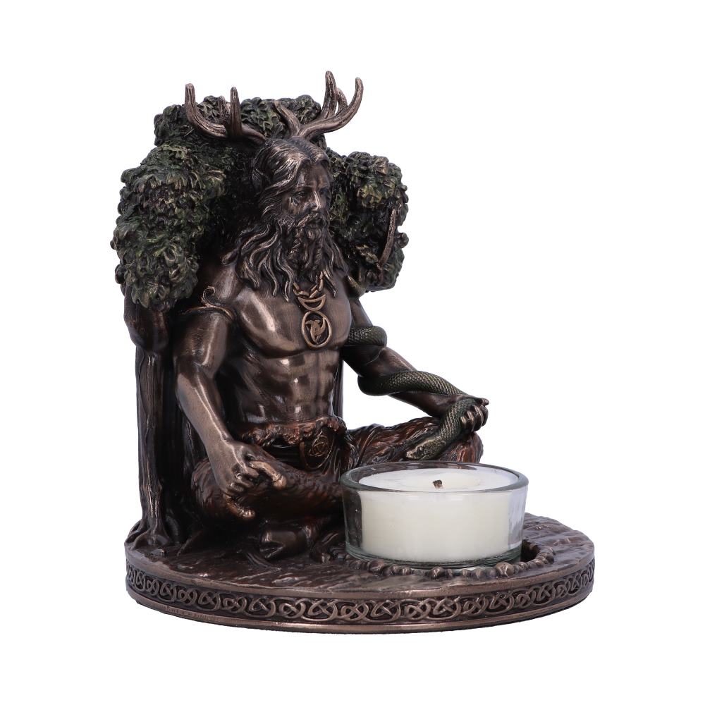 Cernunnos Bronze Tealight Holder 13.5cm
