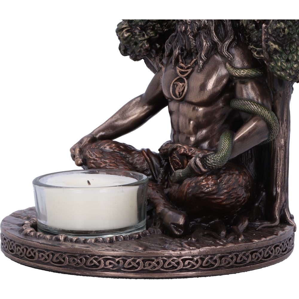 Cernunnos Bronze Tealight Holder 13.5cm