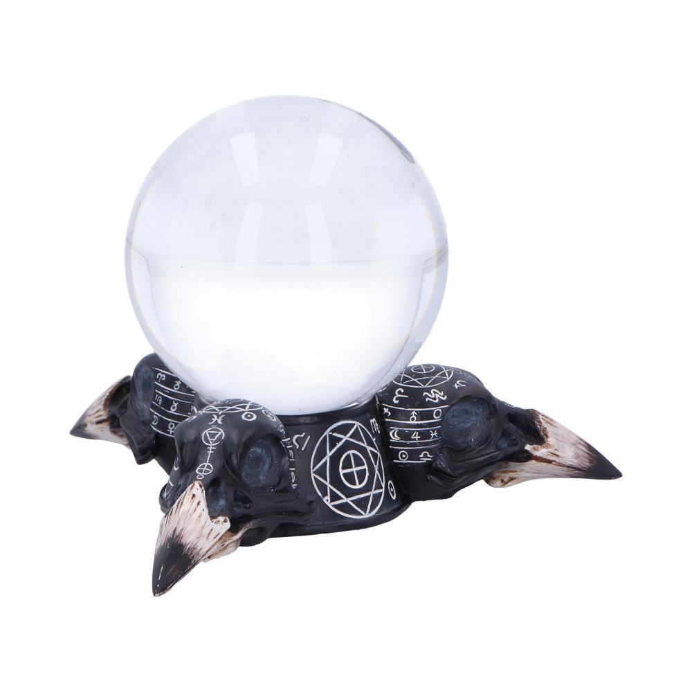 Future of the Raven Crystal Ball and Holder 15cm