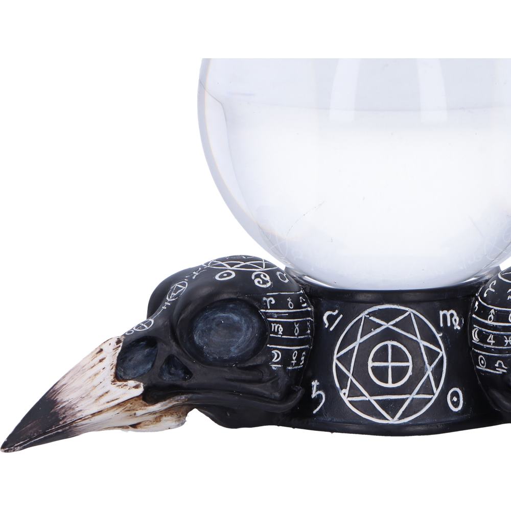 Future of the Raven Crystal Ball and Holder 15cm