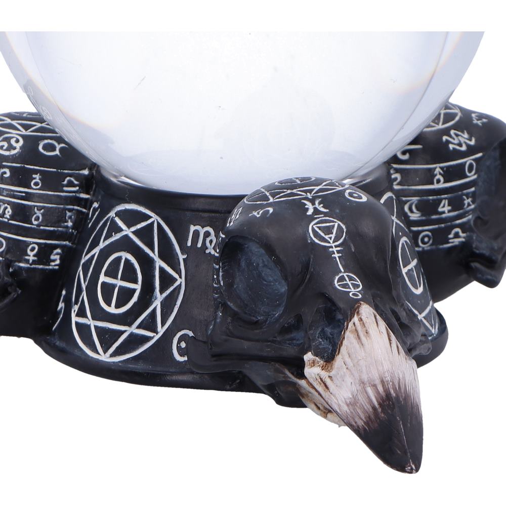 Future of the Raven Crystal Ball and Holder 15cm