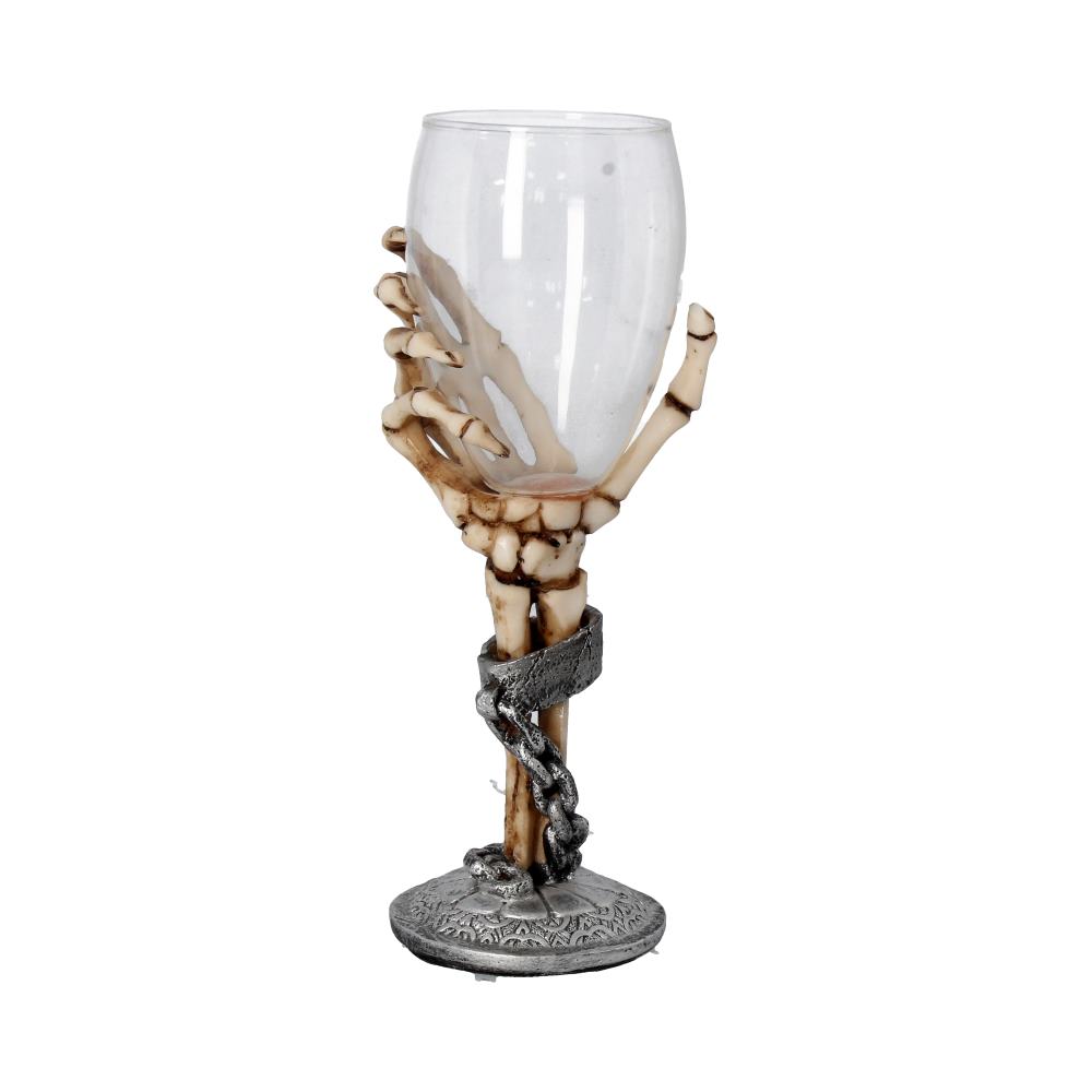 Claw Skeleton Hand Wine Glass Goblet 21cm