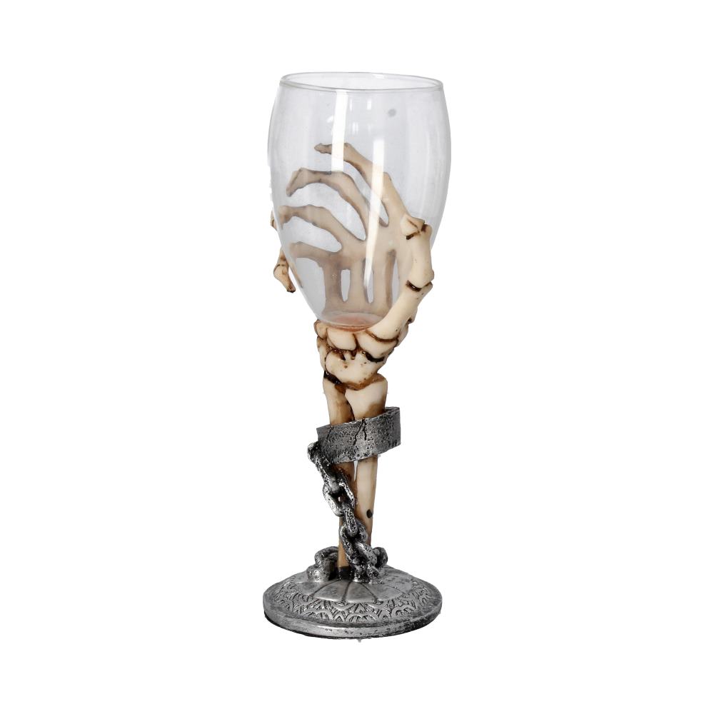 Claw Skeleton Hand Wine Glass Goblet 21cm