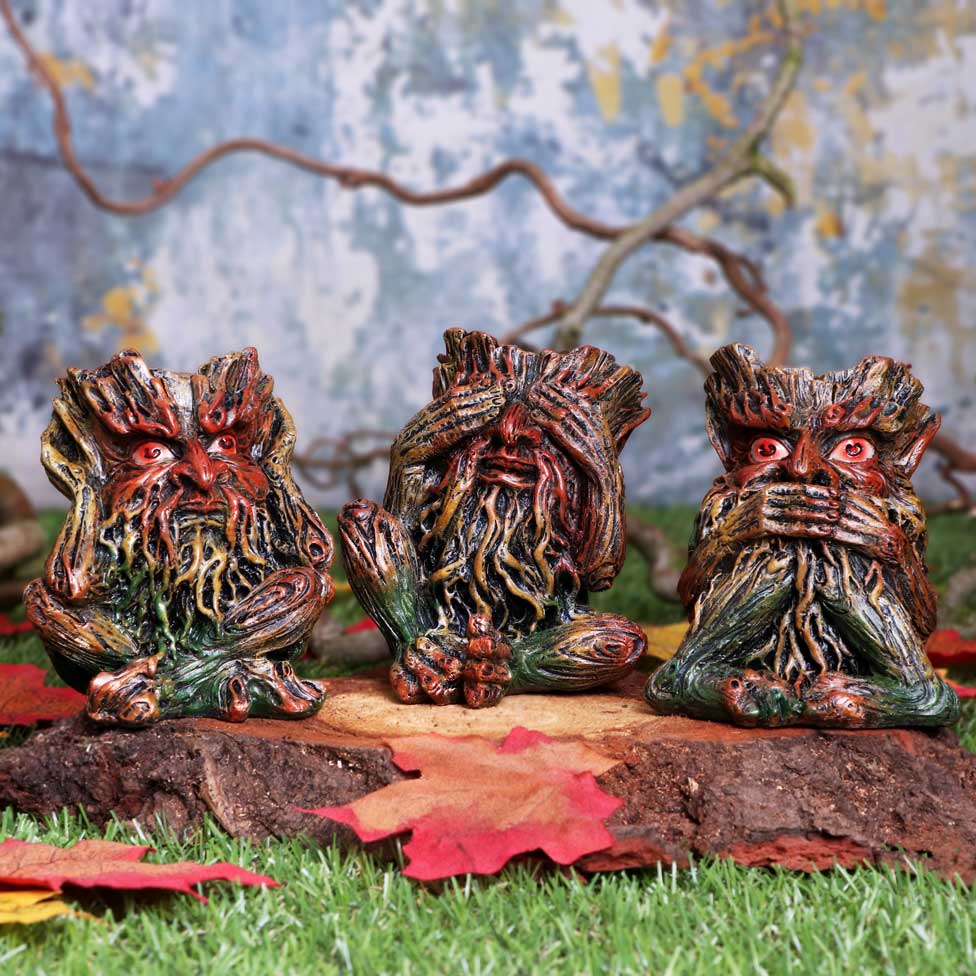 Three Wise Tree Spirits 9.2cm