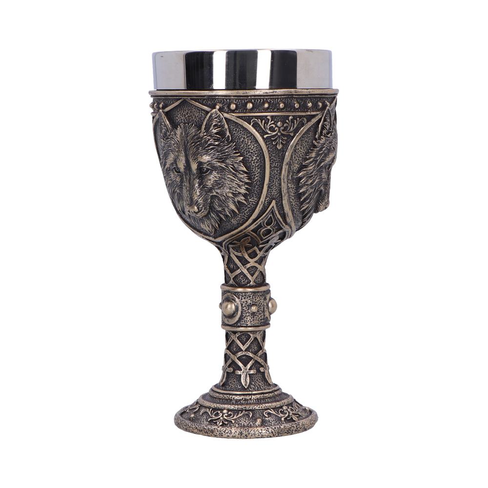 Wild Thirst Medieval Wolf Chalice 20cm