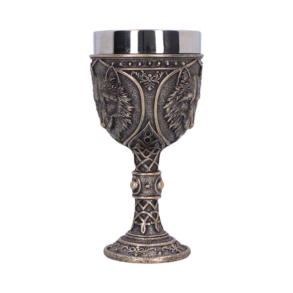 Wild Thirst Medieval Wolf Chalice 20cm