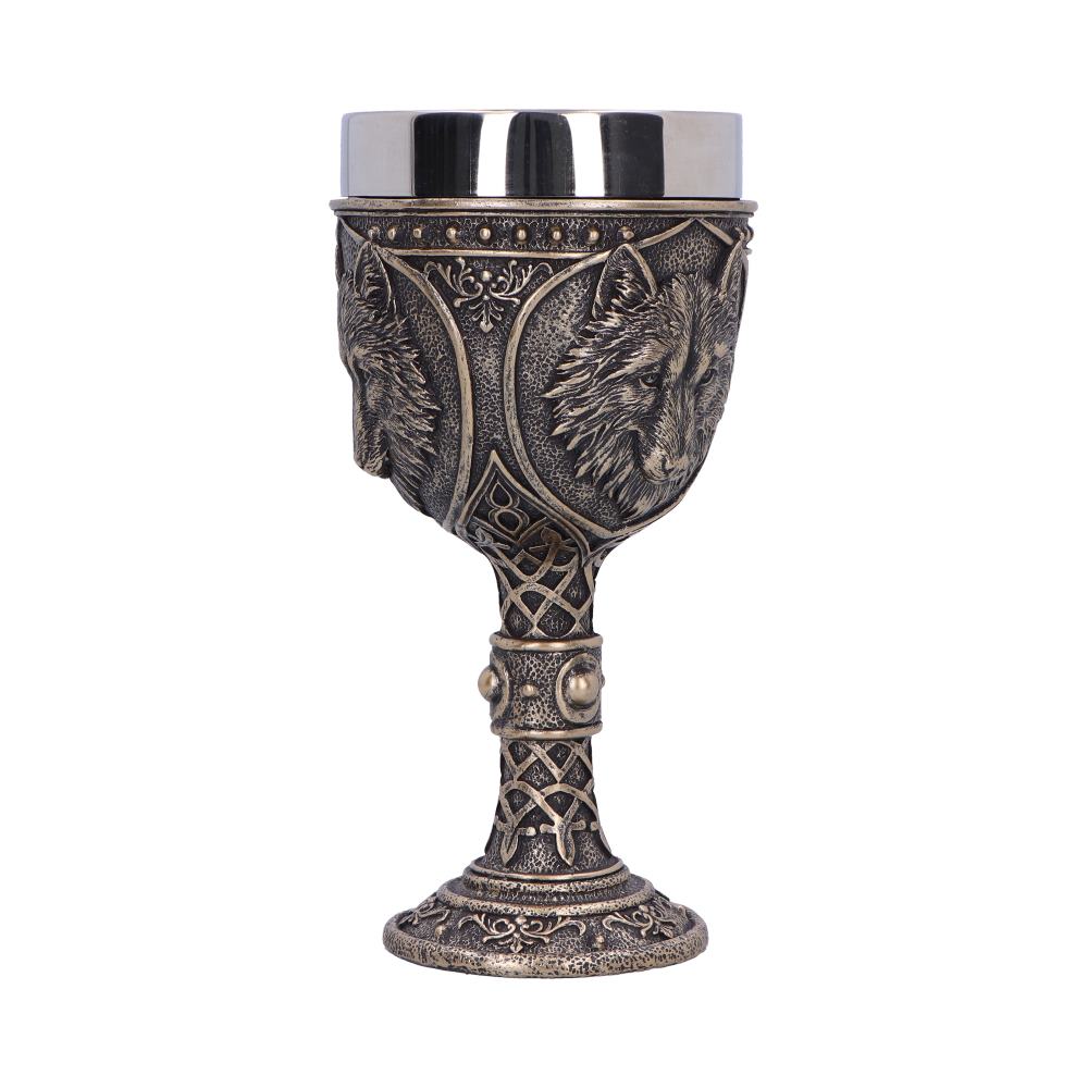 Wild Thirst Medieval Wolf Chalice 20cm