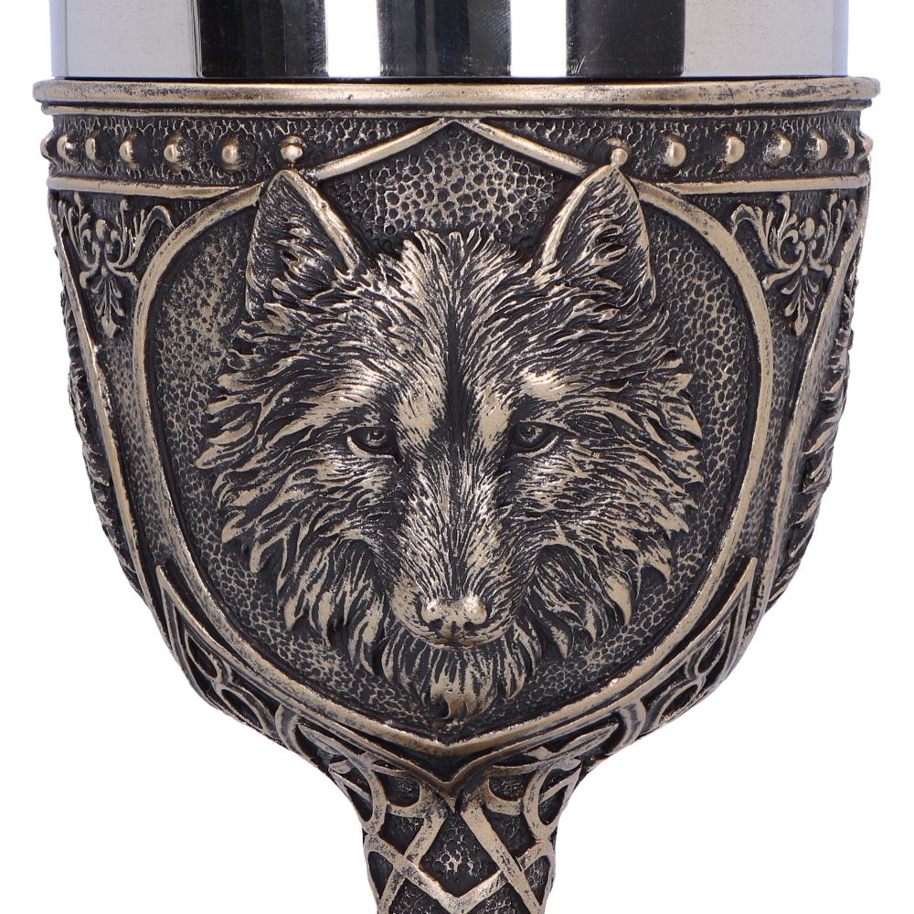 Wild Thirst Medieval Wolf Chalice 20cm