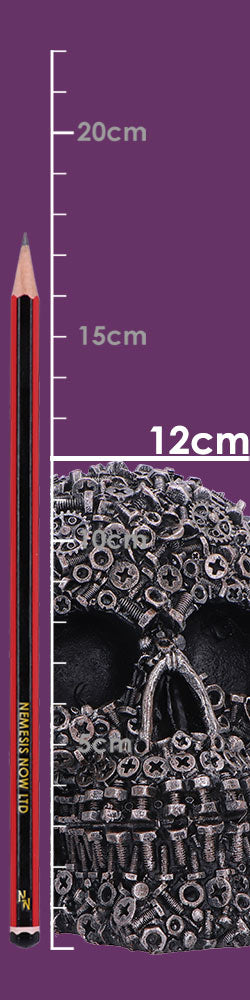 Screwed 12cm figurine by Nemesis Now featuring a detailed, handcrafted design of a character with screws and metallic accents.
