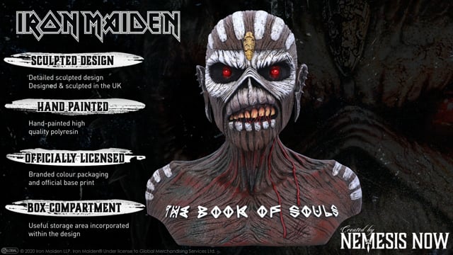 Iron Maiden The Book of Souls Bust Box 26cm