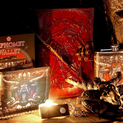 Baphomet Leather Journal 15x21cm