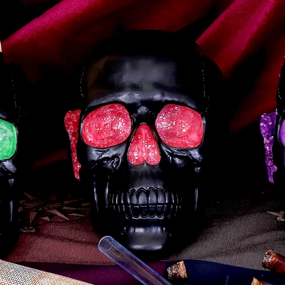 Geode Skull Red 17cm