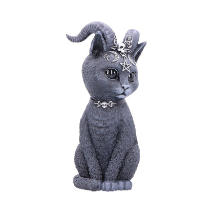Large Pawzuph Horned Occult Cat Figurine 26.5cm
